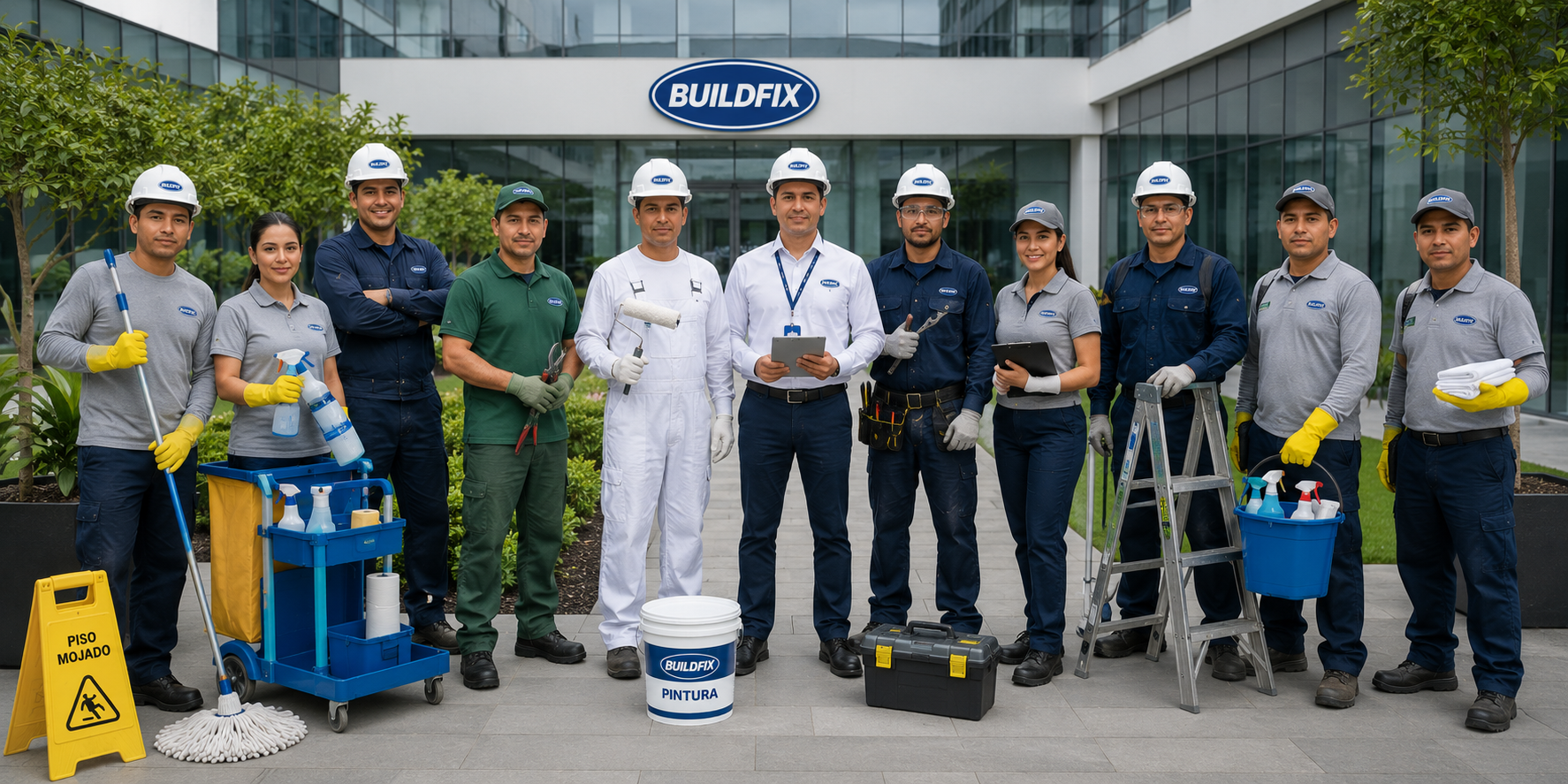 Equipo de personal operativo BuildFix